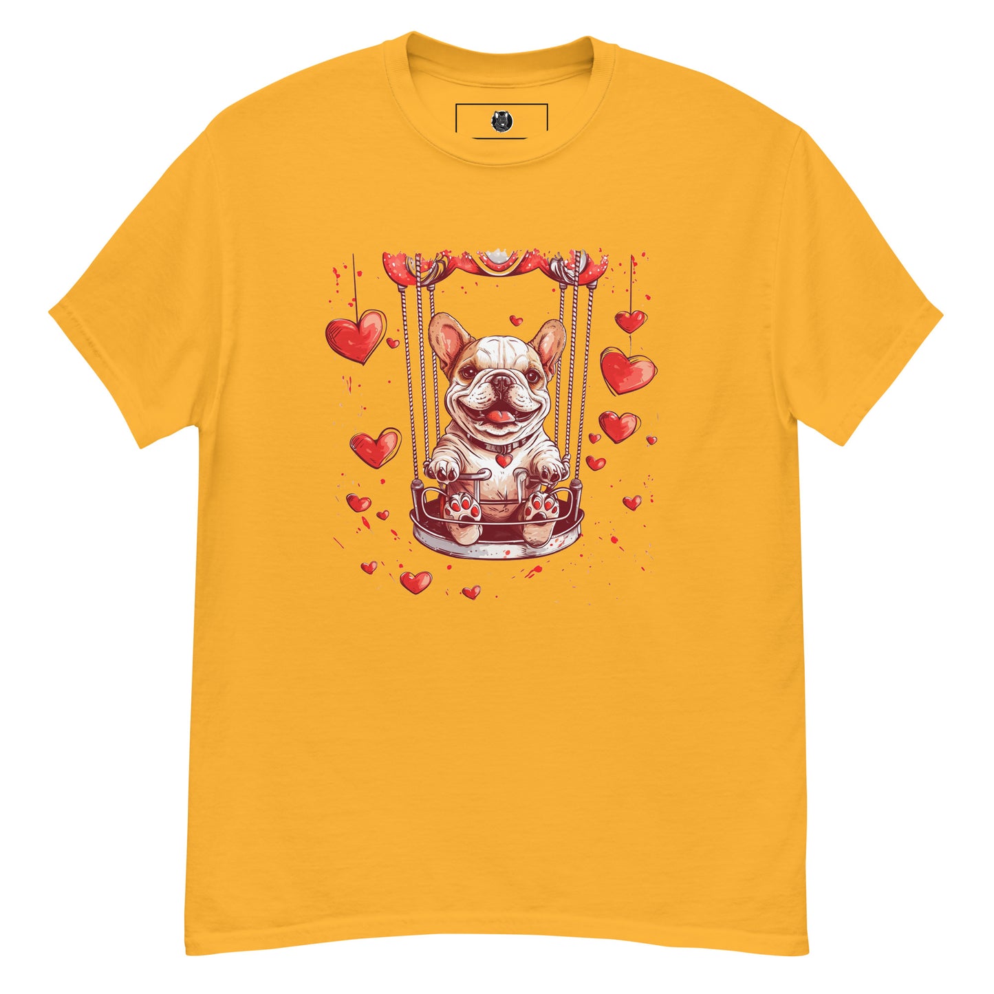 "Swinging Hearts" Unisex T-Shirt - Frenchie Emporium