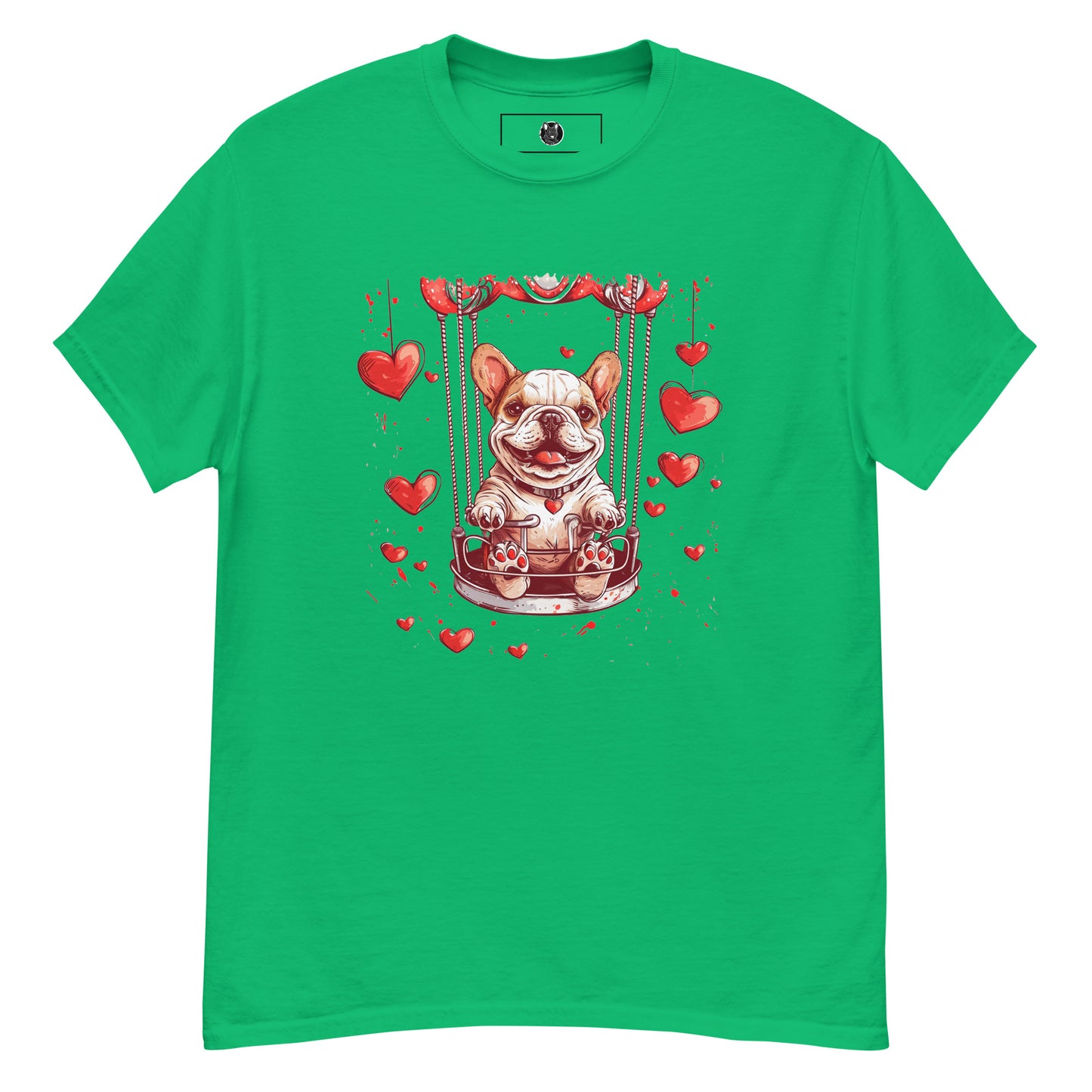 "Swinging Hearts" Unisex T-Shirt - Frenchie Emporium