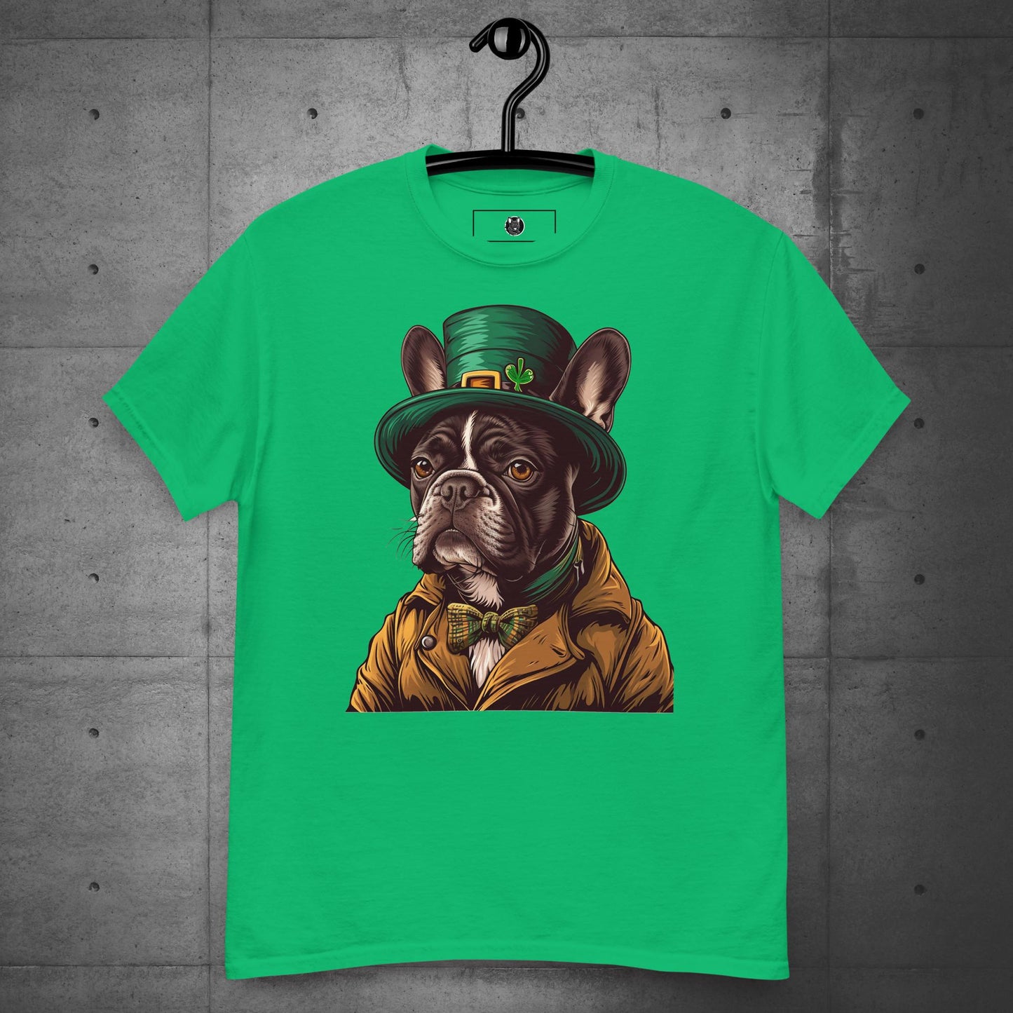 Elegant Frenchie Leprechaun Unisex T-shirt