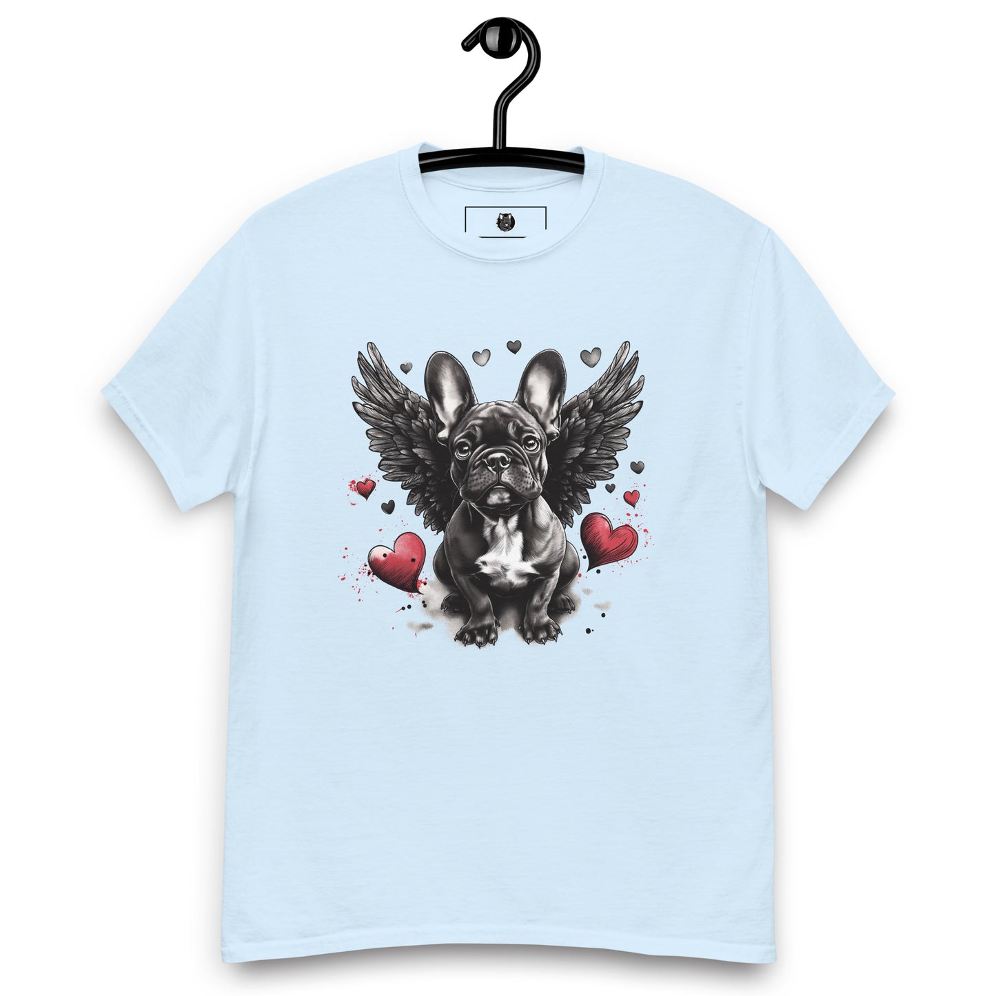 "Heavenly Hearts Frenchie" Unisex T-Shirt
