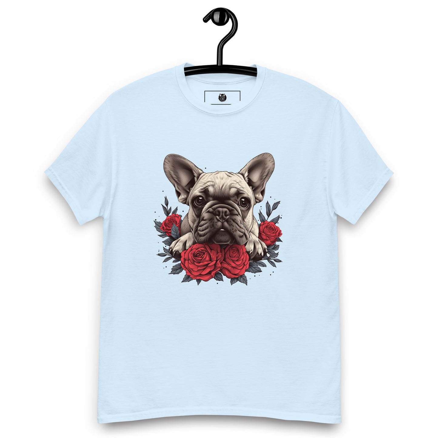 "Rosy Gaze Frenchie" Unisex T-Shirt