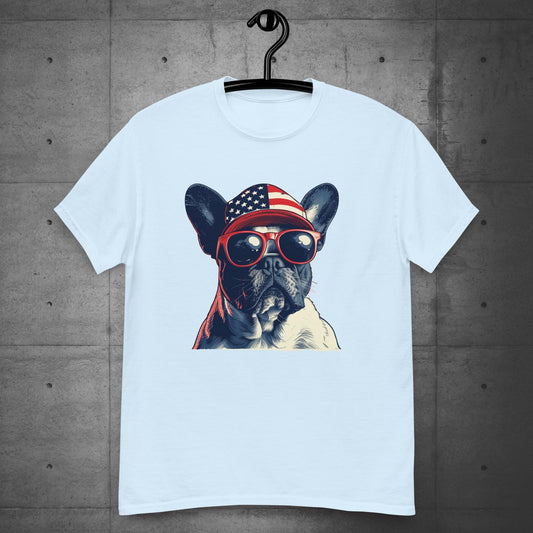 Frenchie Unisex T-shirt- Pride of America - Frenchie Emporium