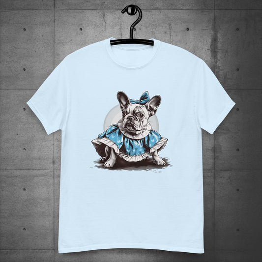 Alice in Wonderland Frenchie - Unisex T-Shirt