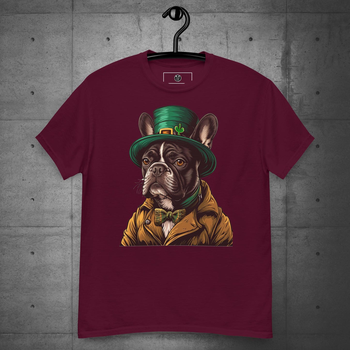 Elegant Frenchie Leprechaun Unisex T-shirt