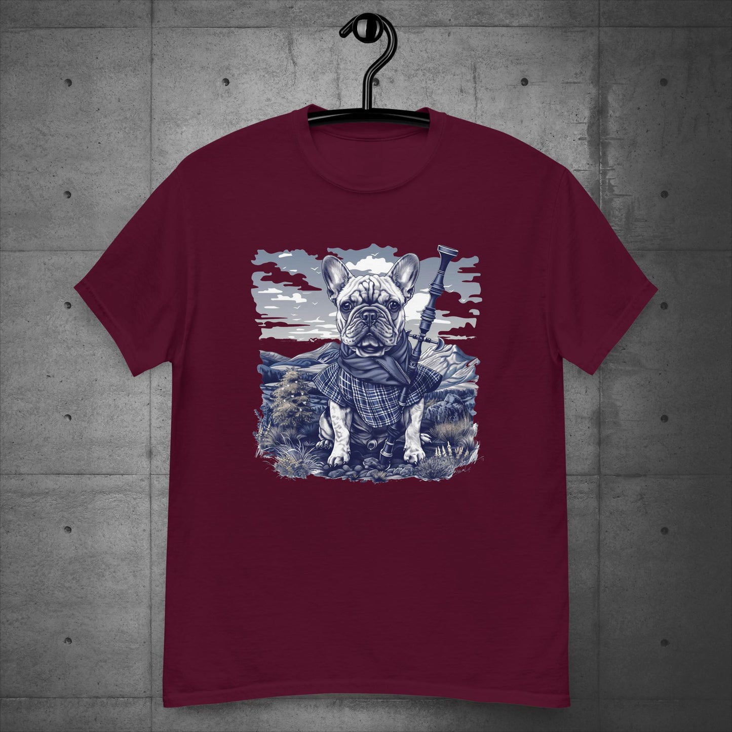 Tartan Highland Frenchie - Unisex T-Shirt
