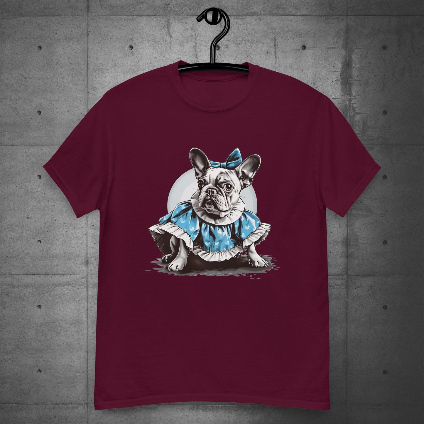 Alice in Wonderland Frenchie - Unisex T-Shirt