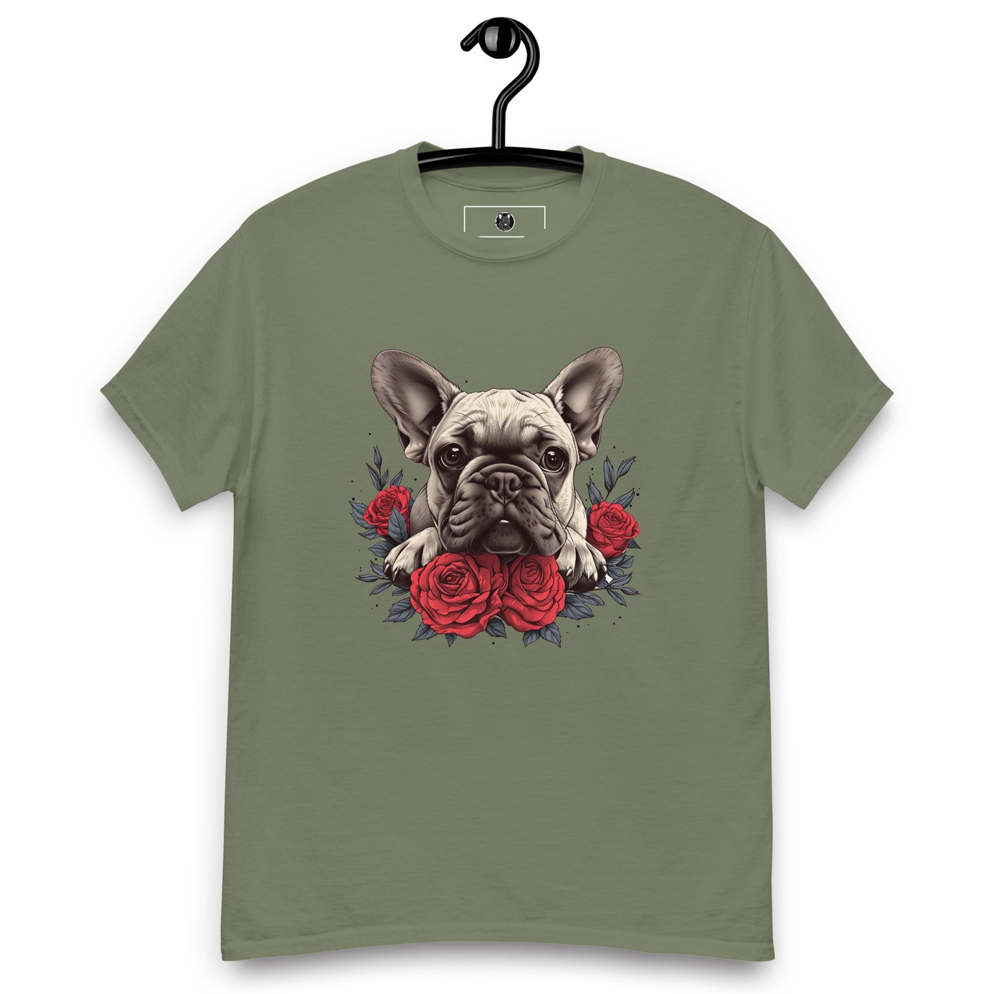 "Rosy Gaze Frenchie" Unisex T-Shirt