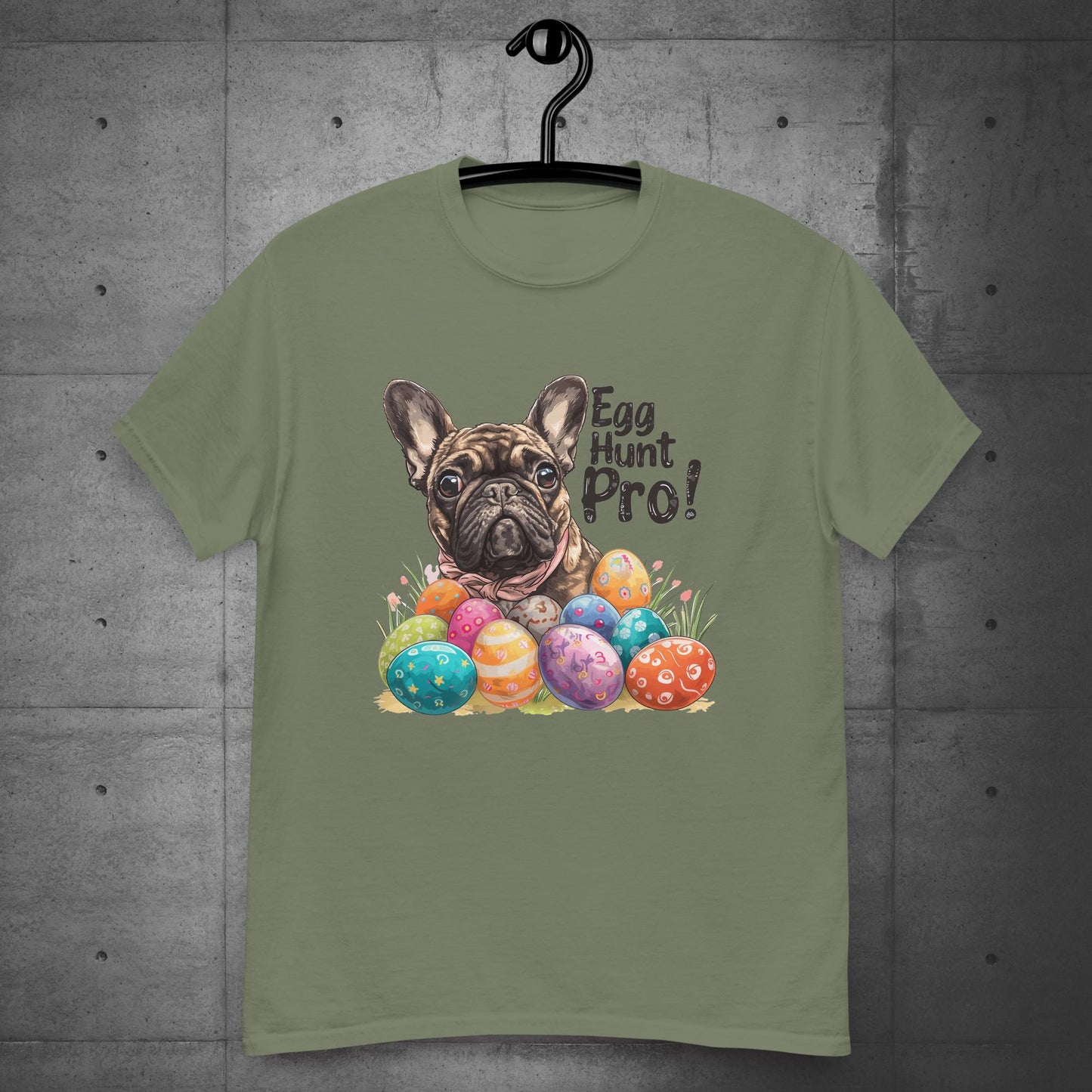 "Egg Hunt Pro!" French Bulldog - Unisex T-shirt