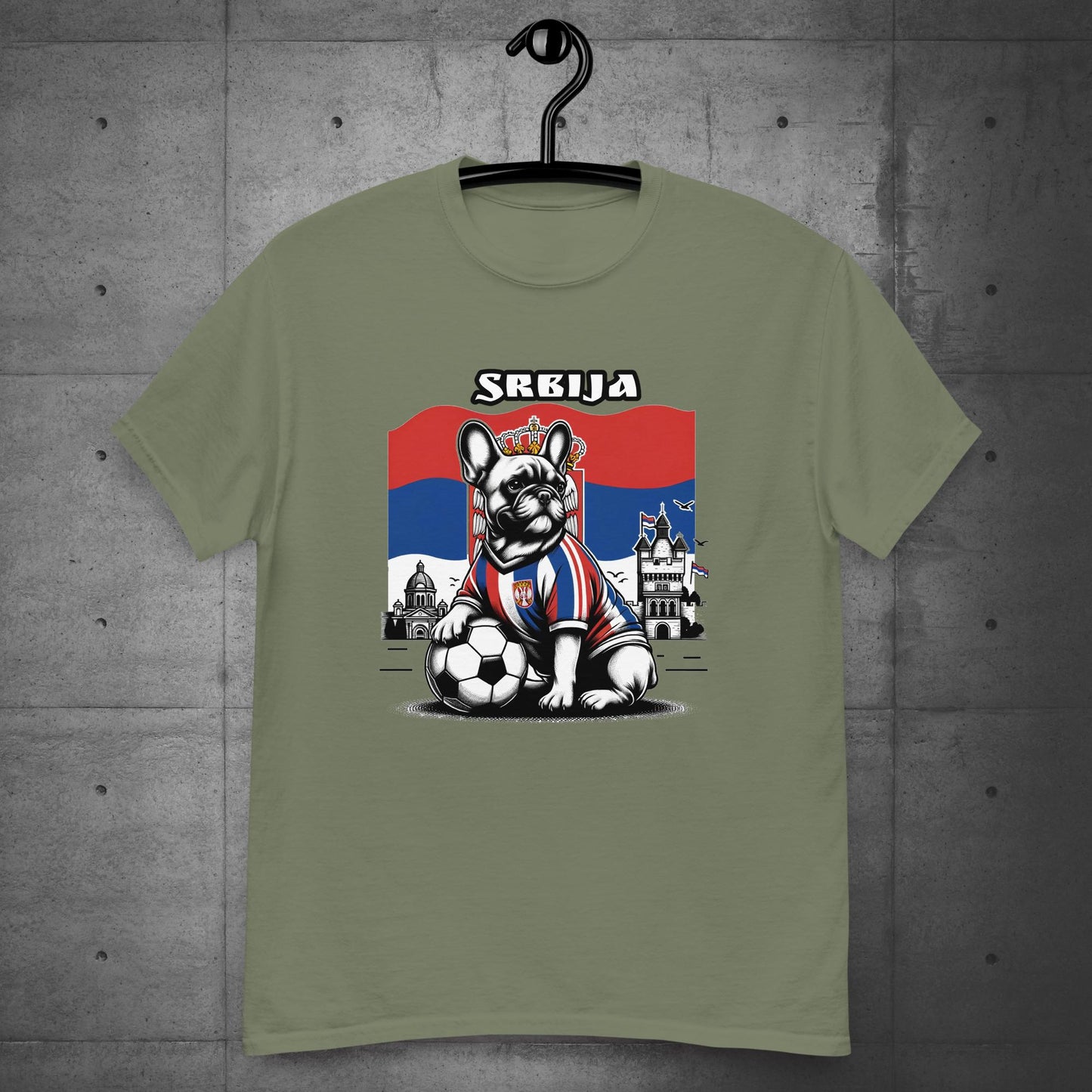 Frenchie Serbia Football Unisex T-Shirt - Frenchie Emporium