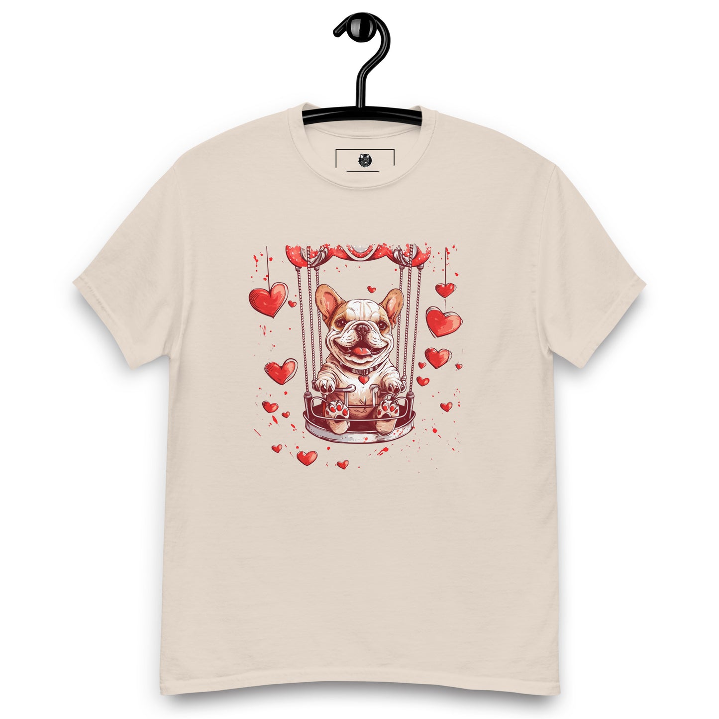 "Swinging Hearts" Unisex T-Shirt - Frenchie Emporium