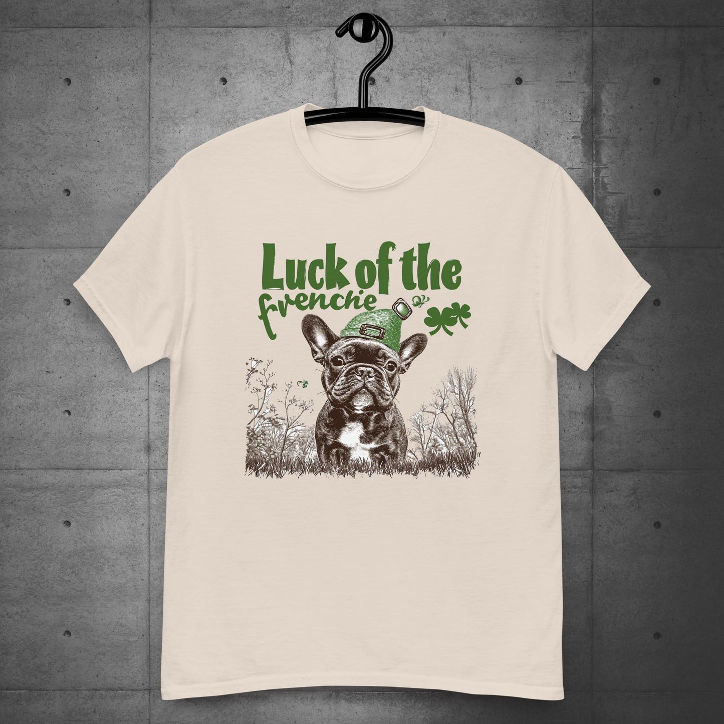 Luck of the Paw-rish Frenchie Unisex T-shirt