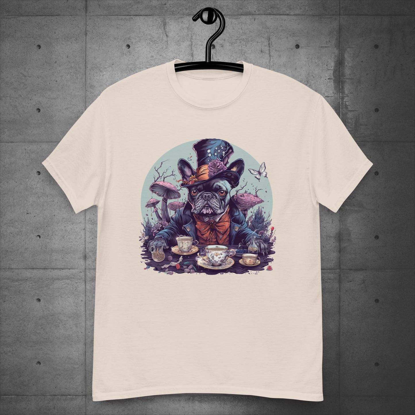 Mad Hatter Frenchie - Unisex T-Shirt