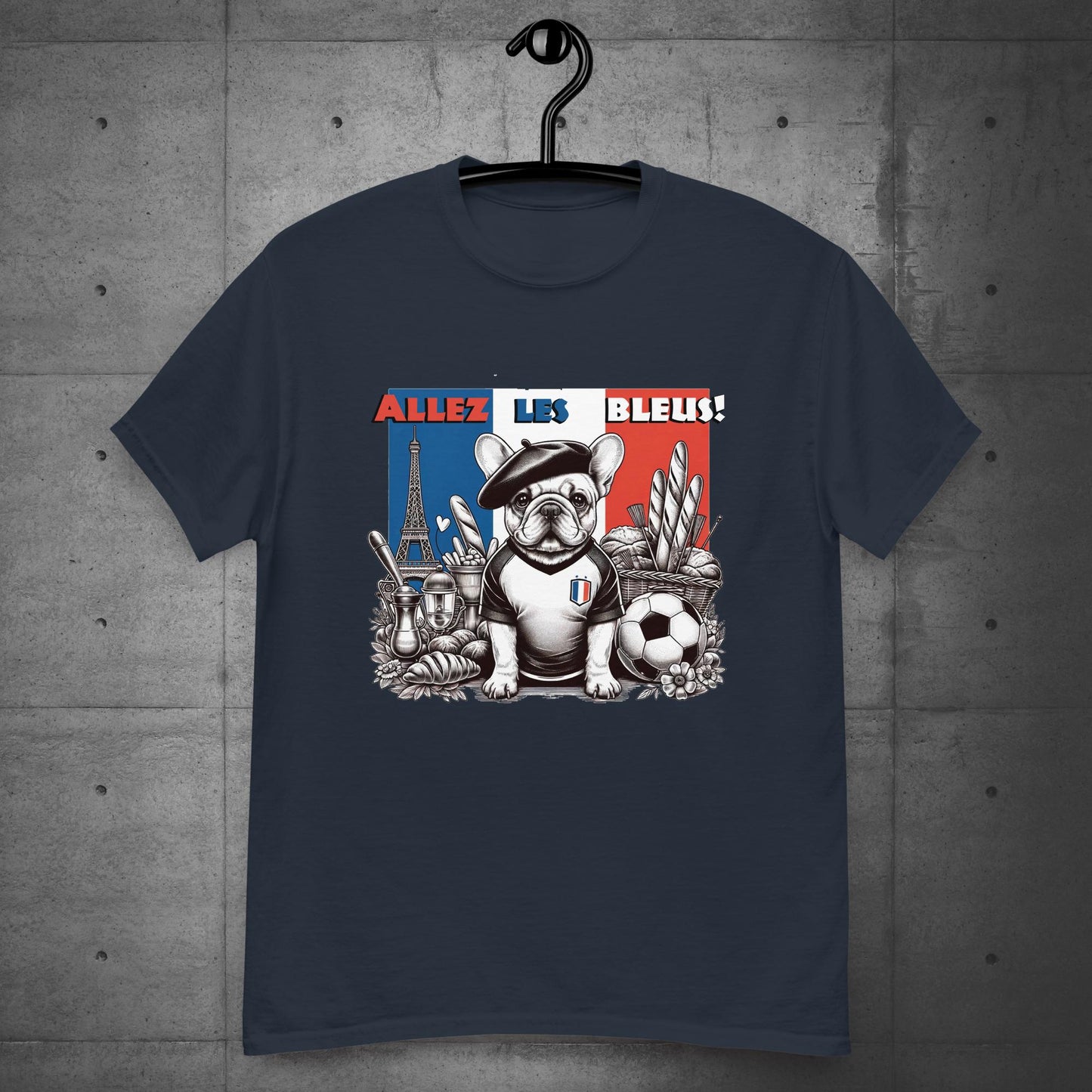 Frenchie Football France - Allez les Bleus! Unisex T-Shirt