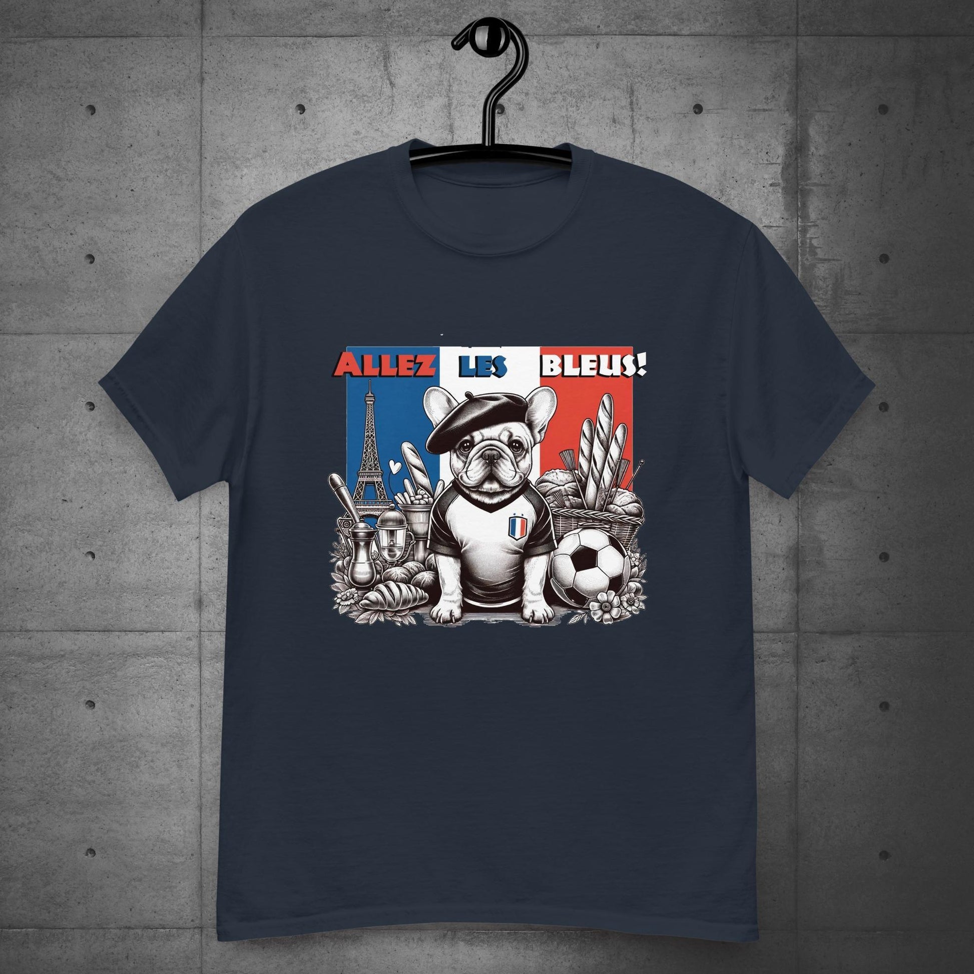 Frenchie Football France - Allez les Bleus! Unisex T-Shirt - Frenchie Emporium