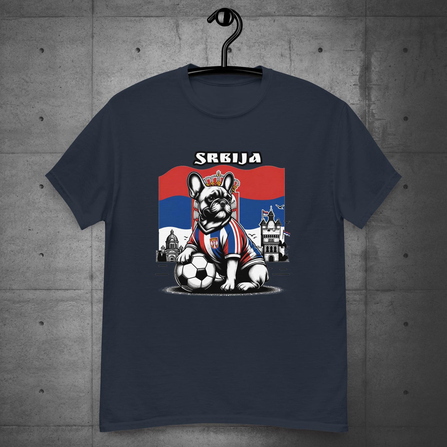 Frenchie Serbia Football Unisex T-Shirt - Frenchie Emporium