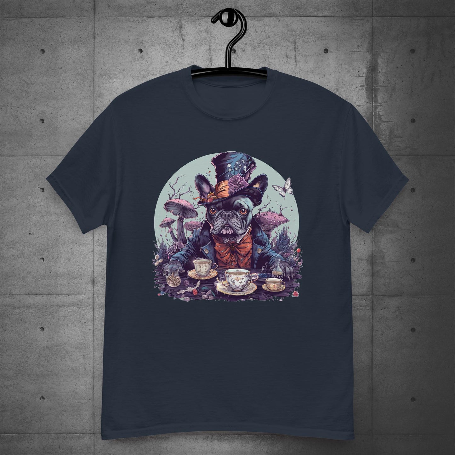 Mad Hatter Frenchie - Unisex T-Shirt - Frenchie Emporium