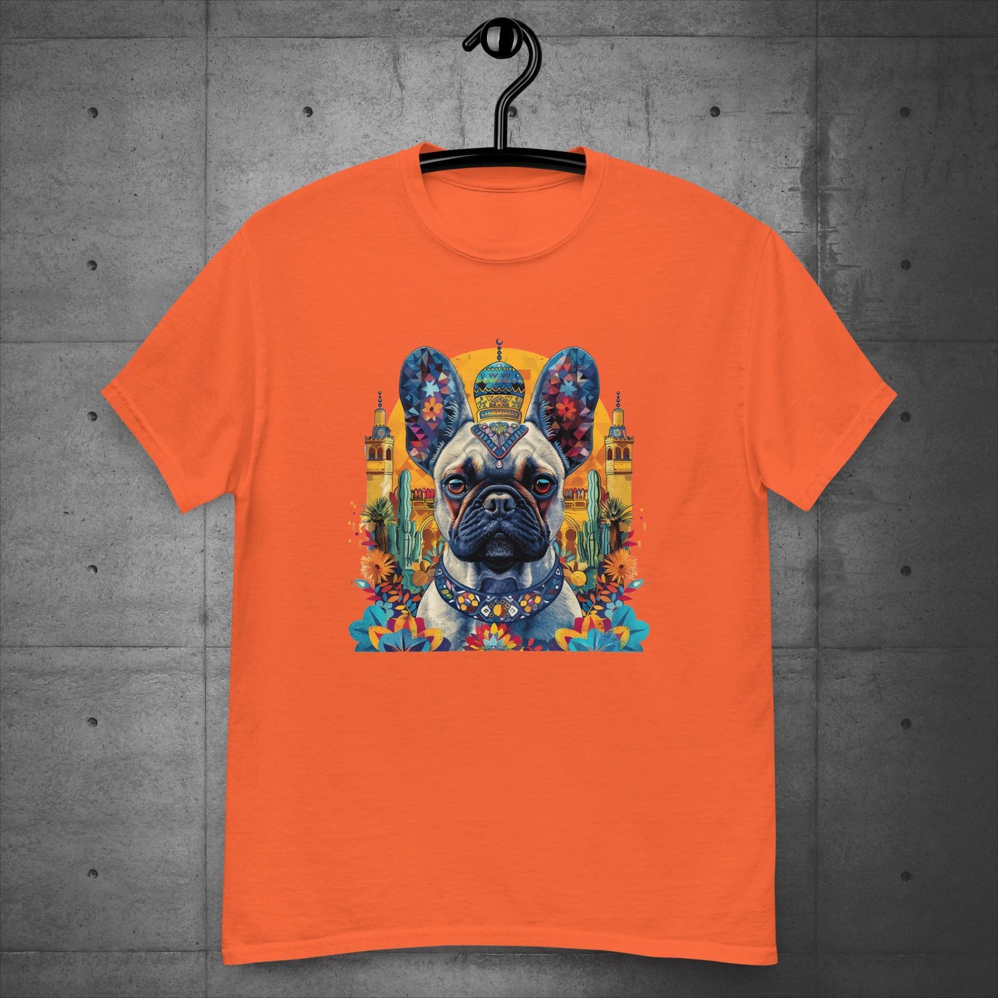 Vibrant Marrakesh Medina Frenchie Unisex T-Shirt - Frenchie Emporium