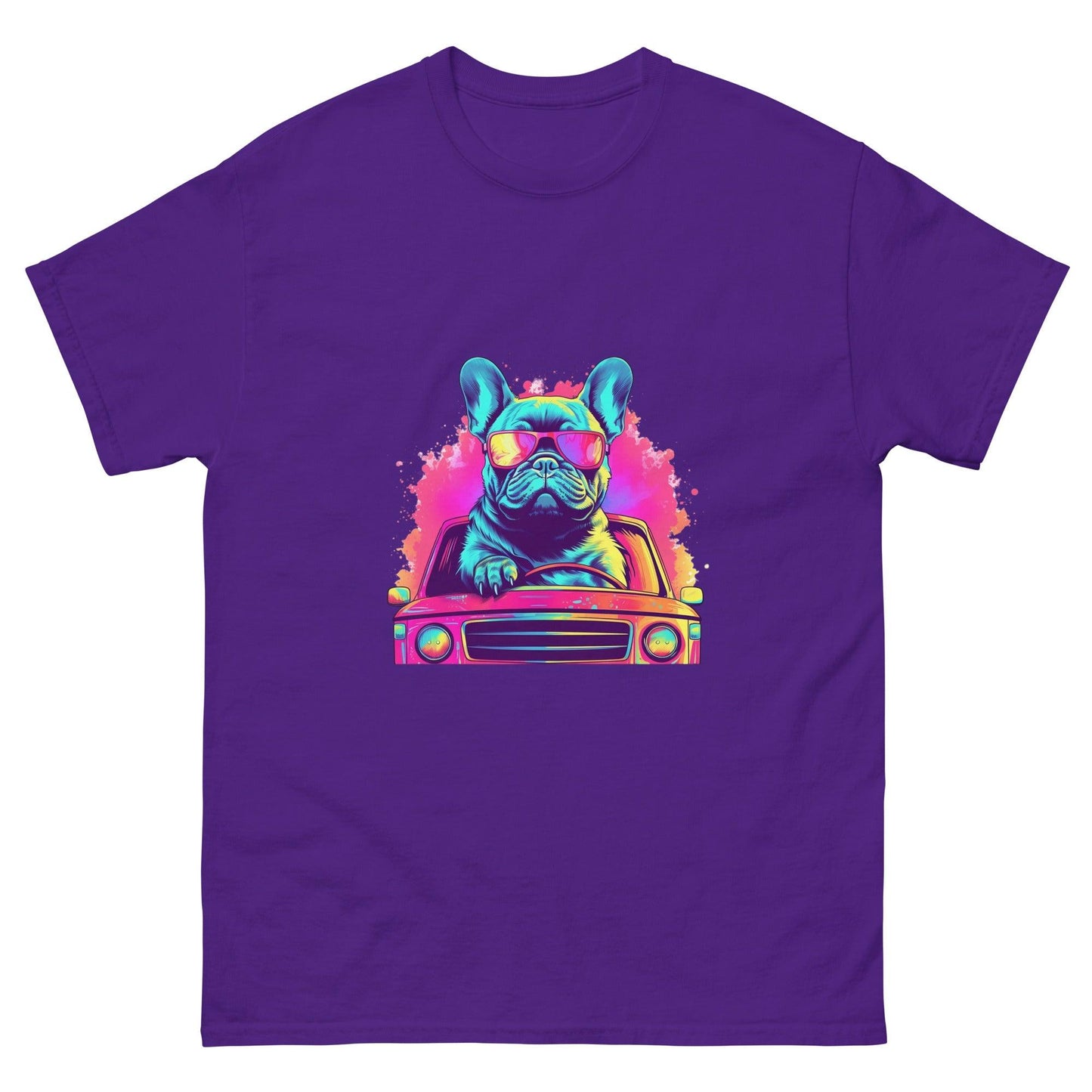 Cruisin' Canines: Frenchie on Wheels T-Shirt - Frenchie Emporium