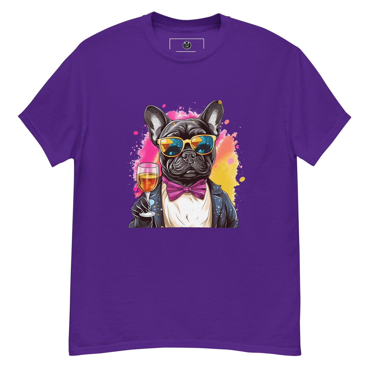 "Champagne Chic Frenchie" Unisex T-Shirt - Frenchie Emporium