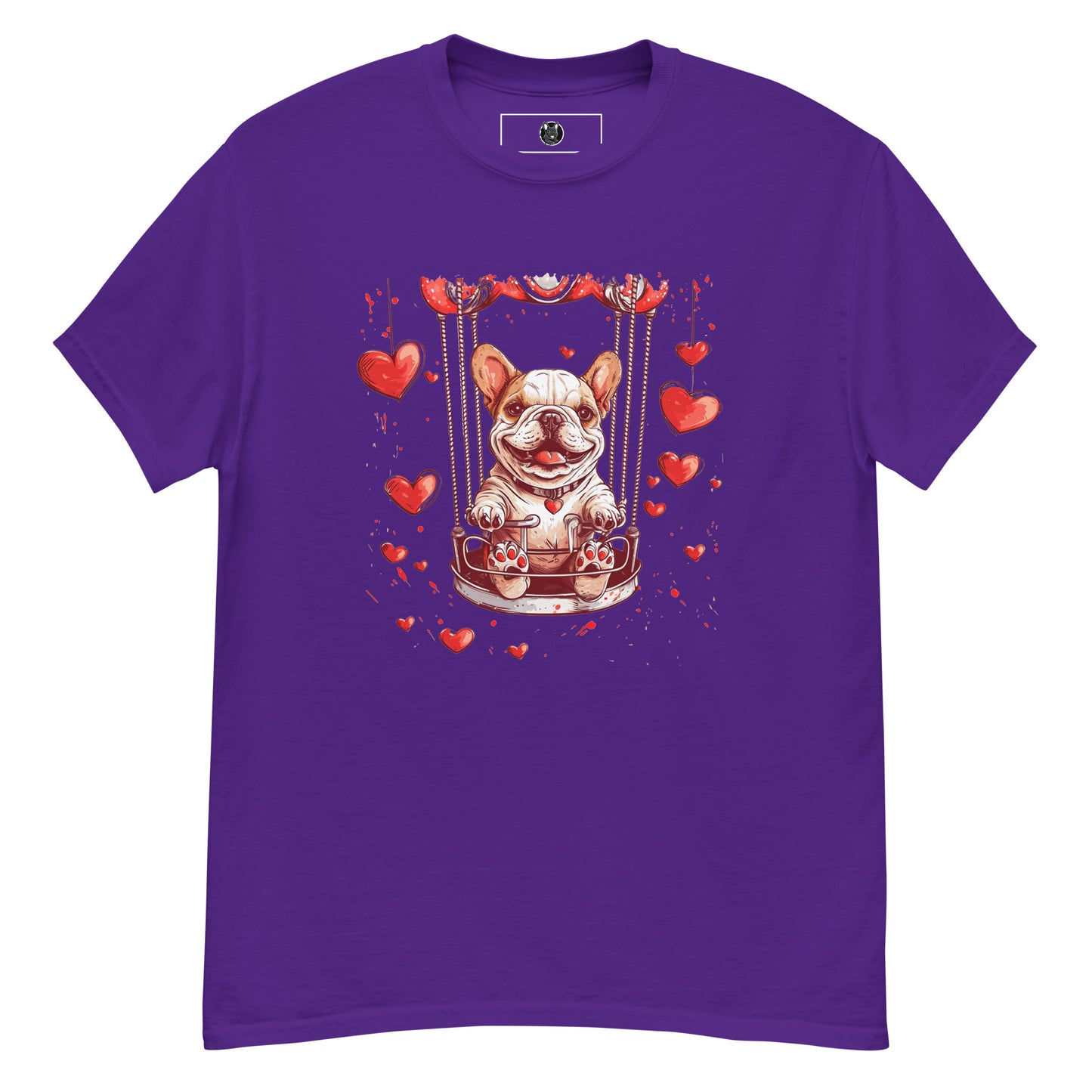 "Swinging Hearts" Unisex T-Shirt - Frenchie Emporium