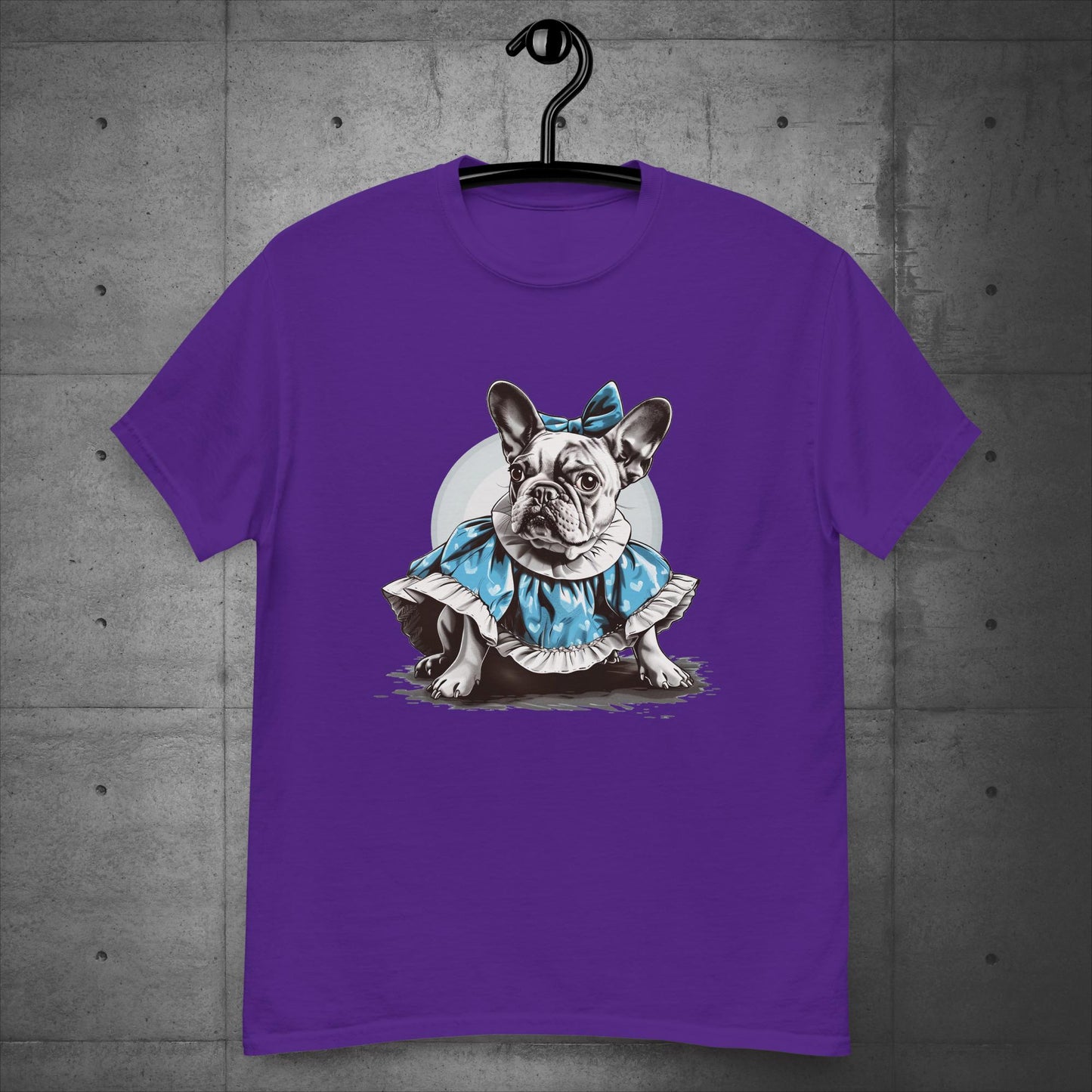 Alice in Wonderland Frenchie - Unisex T-Shirt