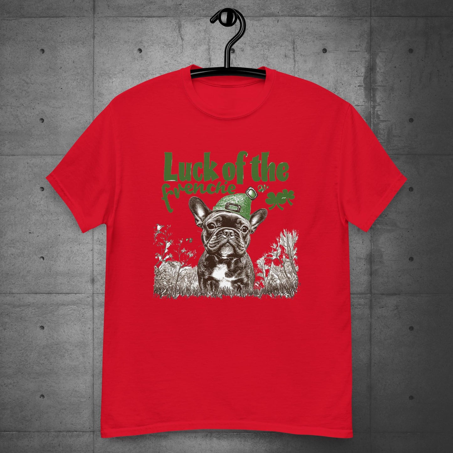 Luck of the Paw-rish Frenchie Unisex T-shirt