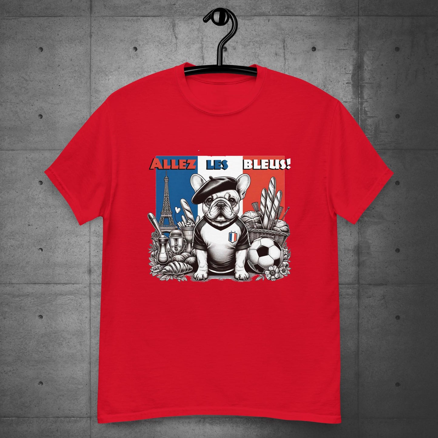 Frenchie Football France - Allez les Bleus! Unisex T-Shirt