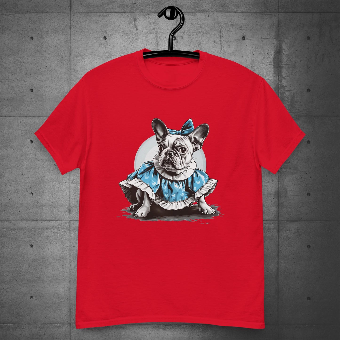 Alice in Wonderland Frenchie - Unisex T-Shirt