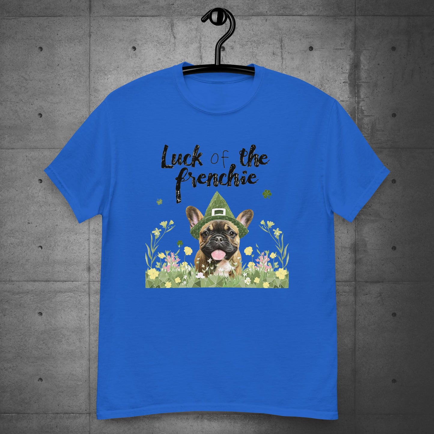 Irish Leprechaun Frenchie Unisex T-Shirt.