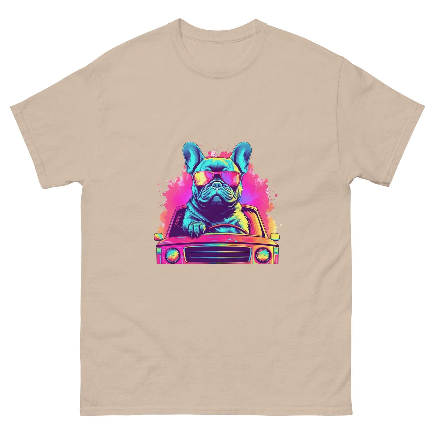 Cruisin' Canines: Frenchie on Wheels T-Shirt - Frenchie Emporium