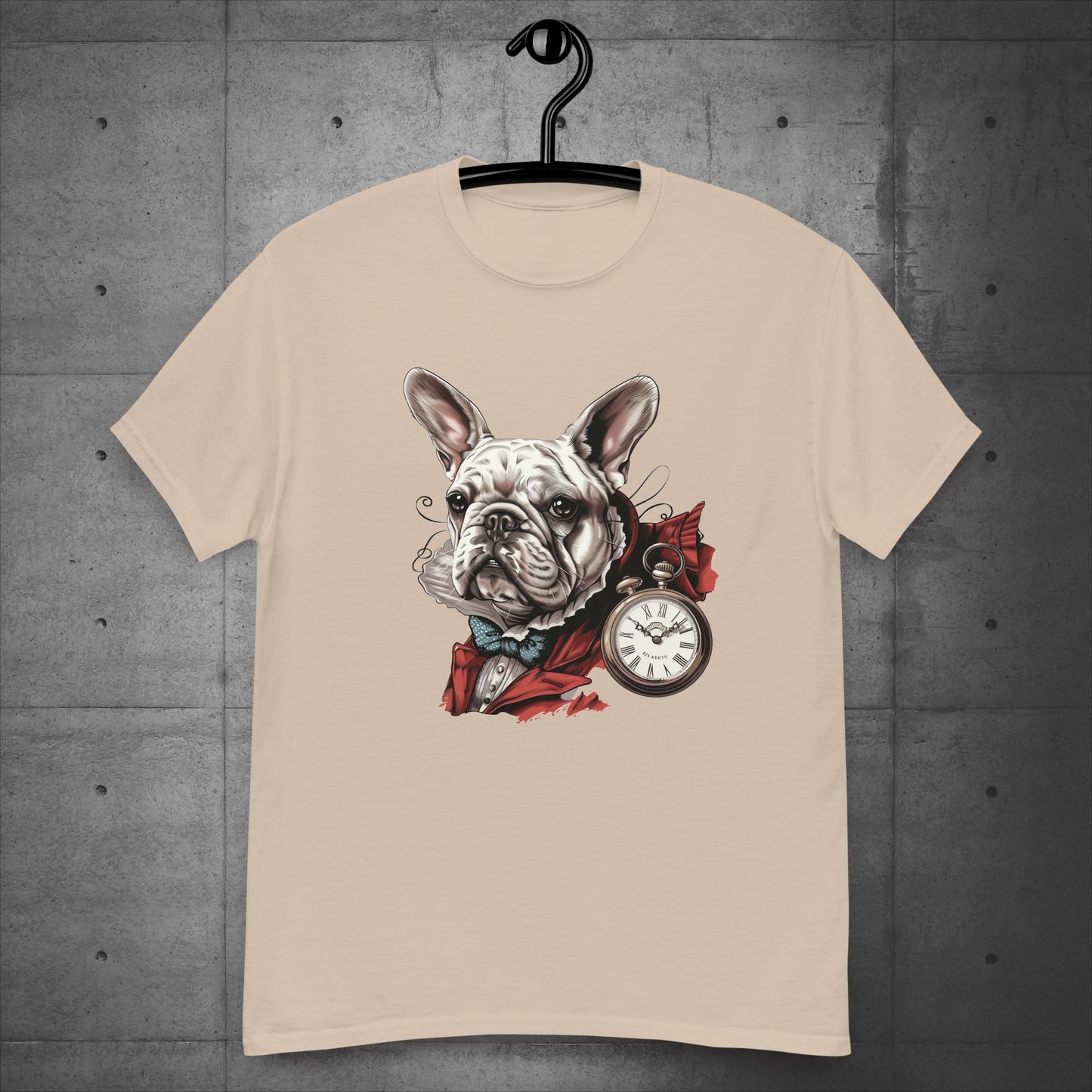 Alice in Wonderland White Rabbit Frenchie - Unisex T-Shirt