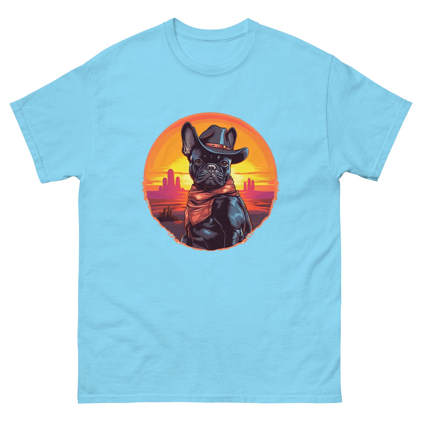 Wild West Cowboy Style Frenchie T-shirt