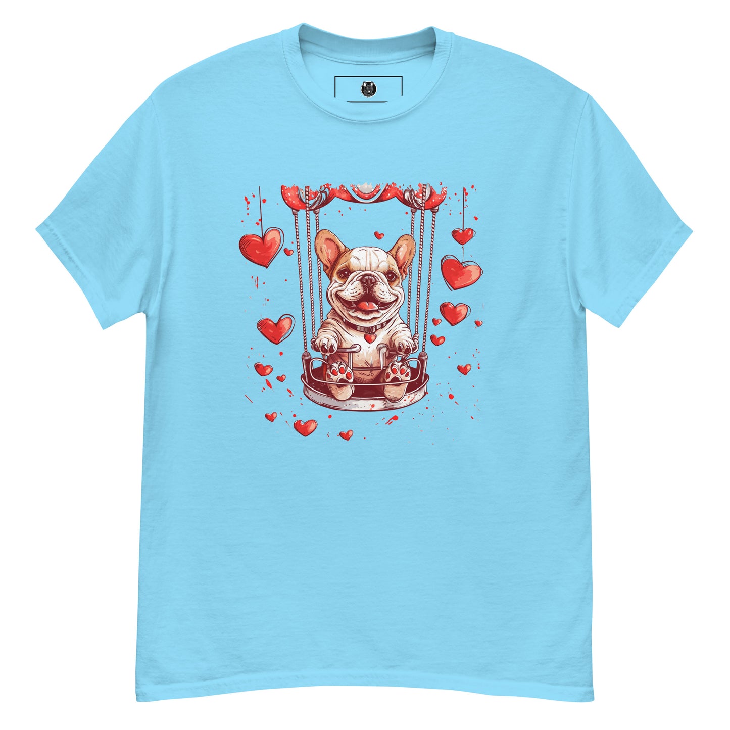 "Swinging Hearts" Unisex T-Shirt - Frenchie Emporium