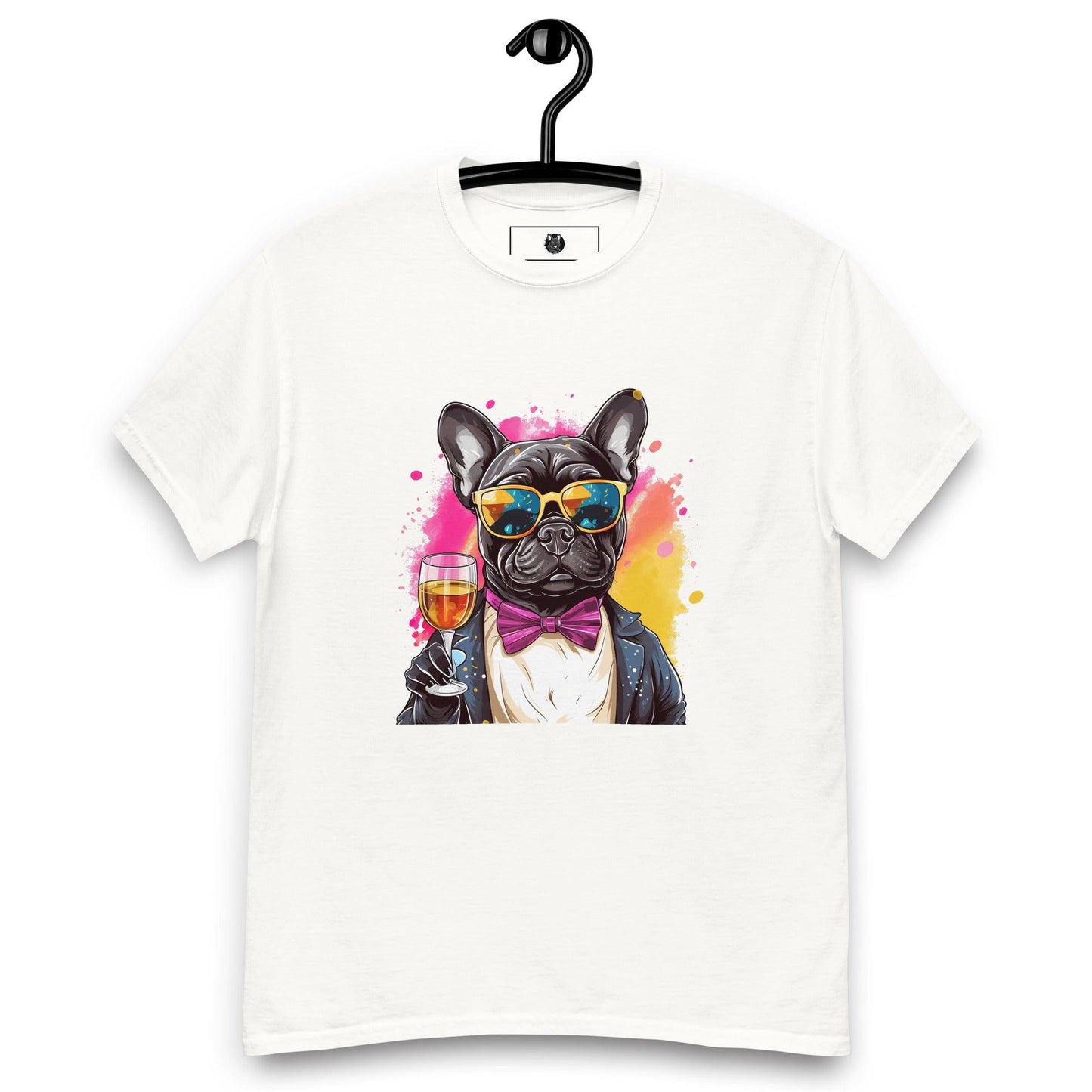 "Champagne Chic Frenchie" Unisex T-Shirt - Frenchie Emporium