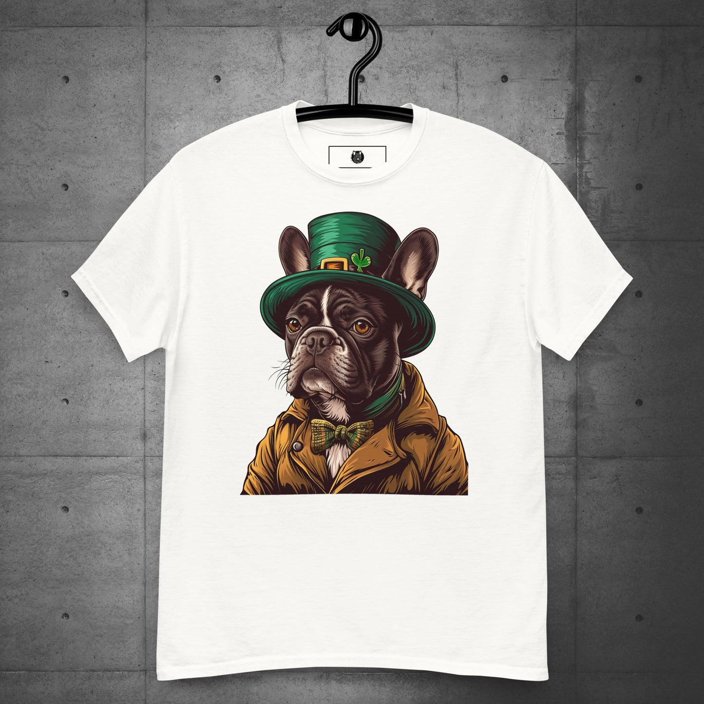 Elegant Frenchie Leprechaun Unisex T-shirt