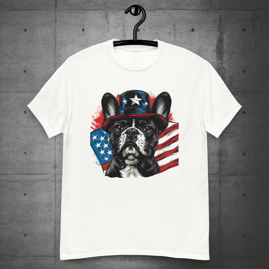 French Bulldog Patriot Unisex T-shirt