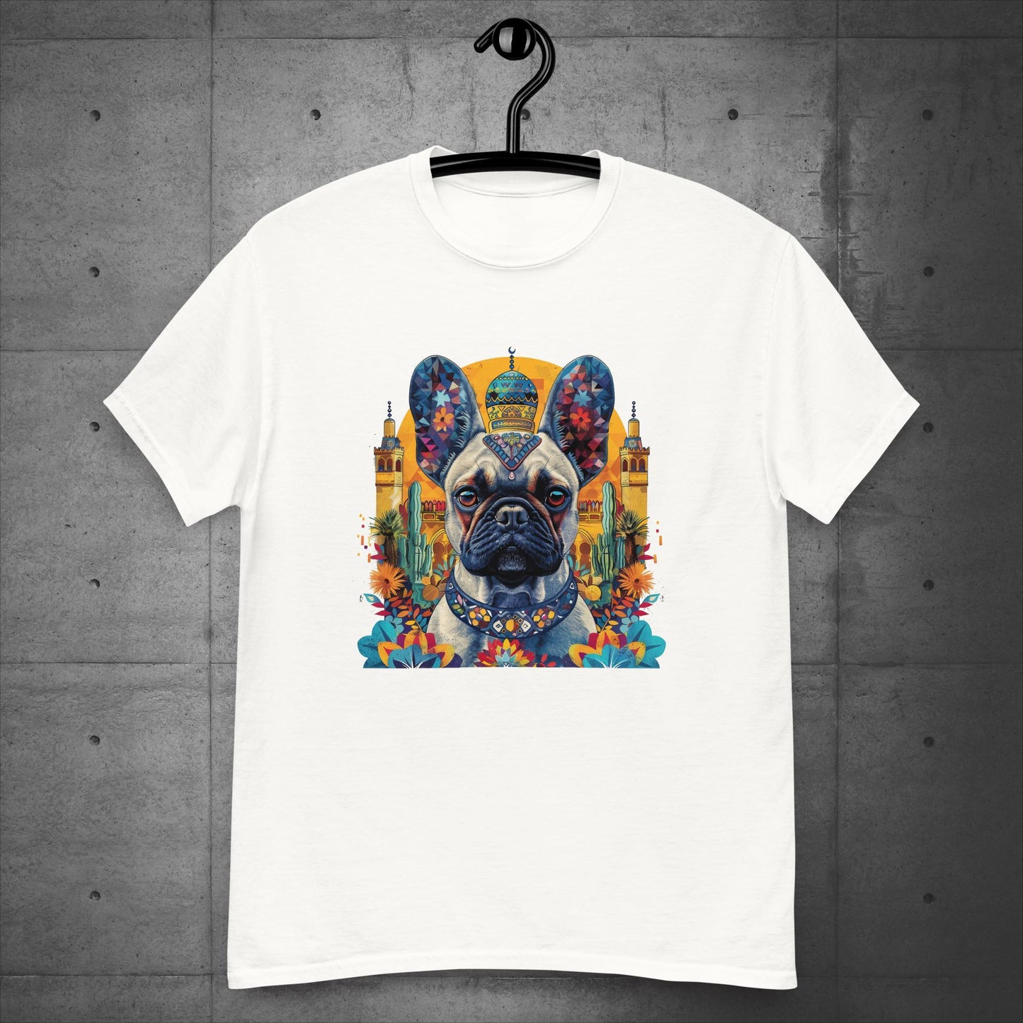 Vibrant Marrakesh Medina Frenchie Unisex T-Shirt - Frenchie Emporium