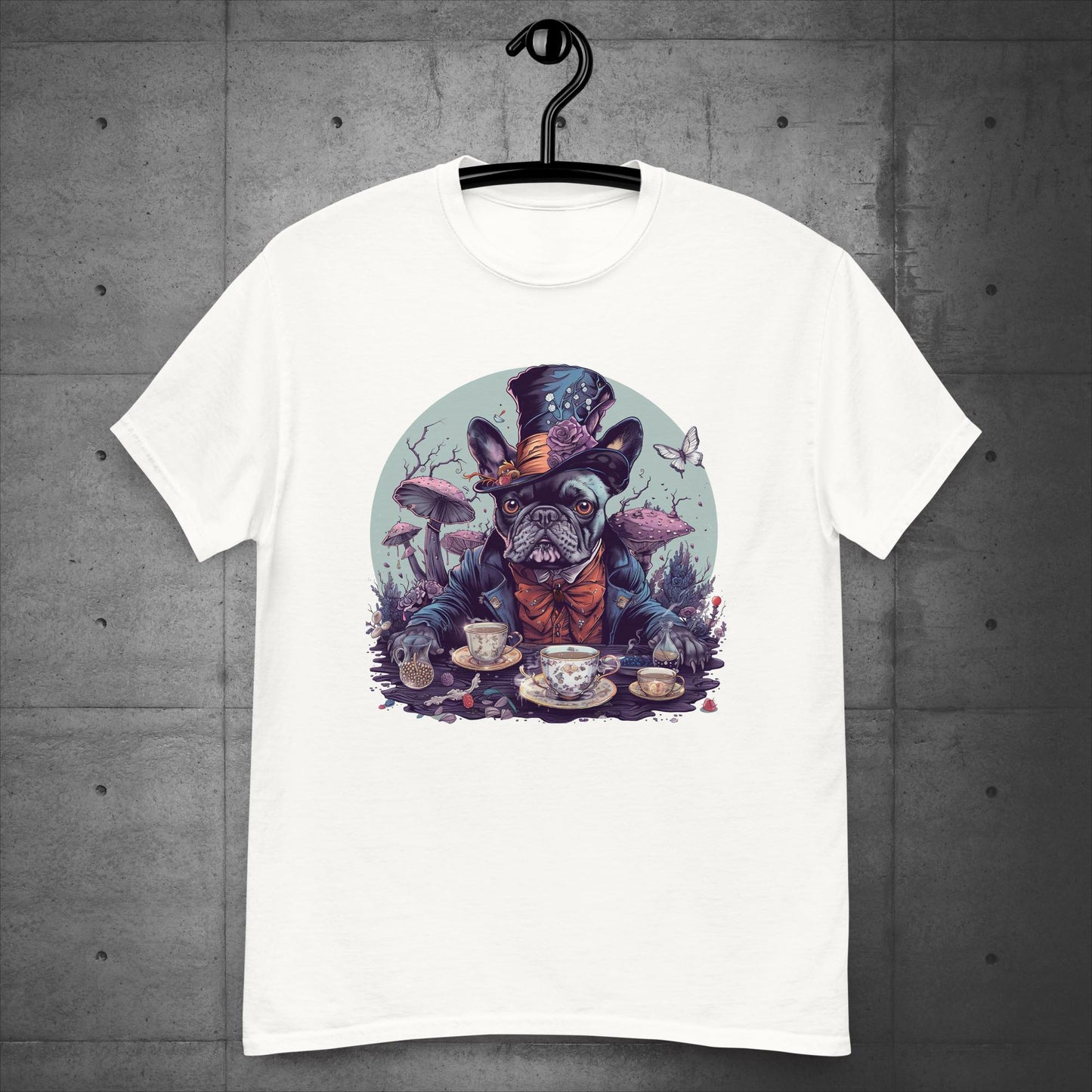 Mad Hatter Frenchie - Unisex T-Shirt