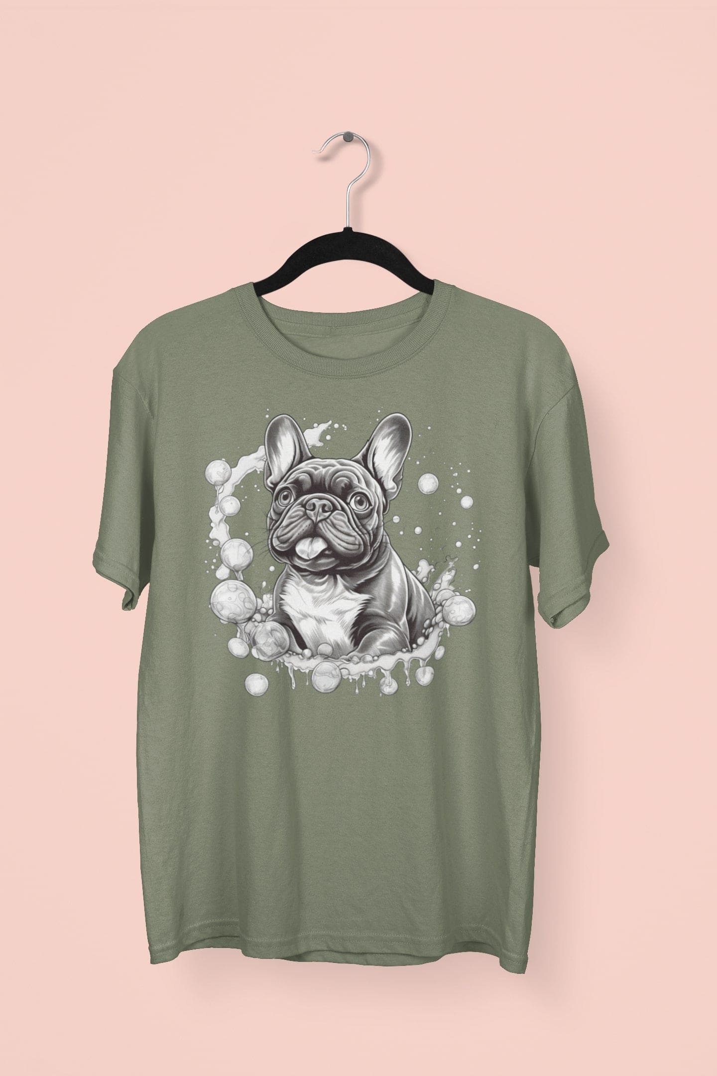 Bubbles French Bulldog - Unisex T-Shirt