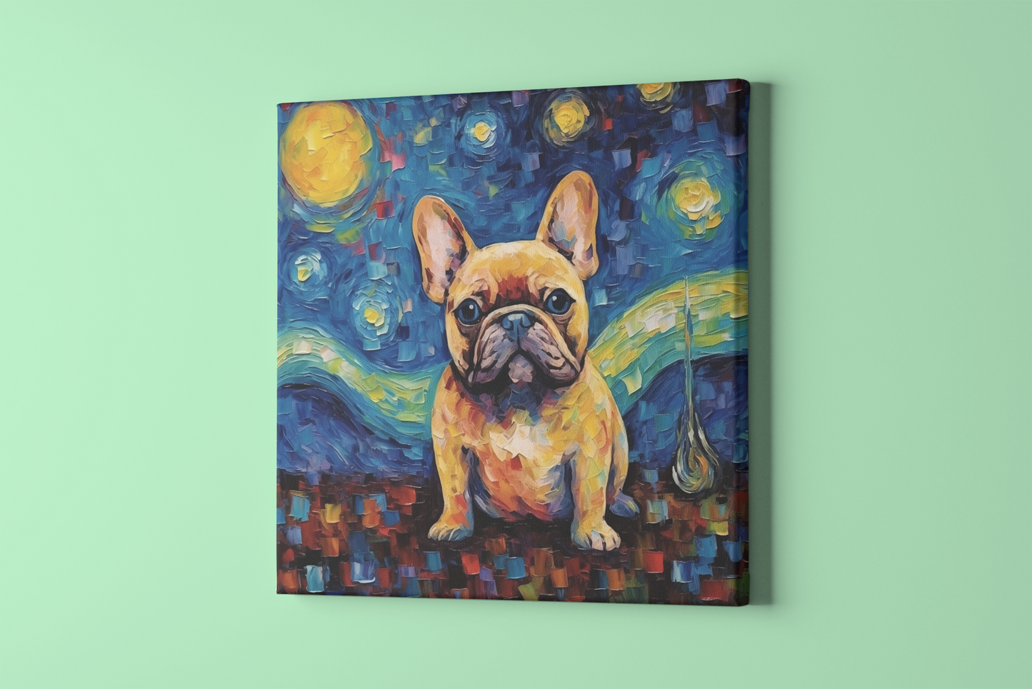 Frenchie Twilight Reverie - Canvas