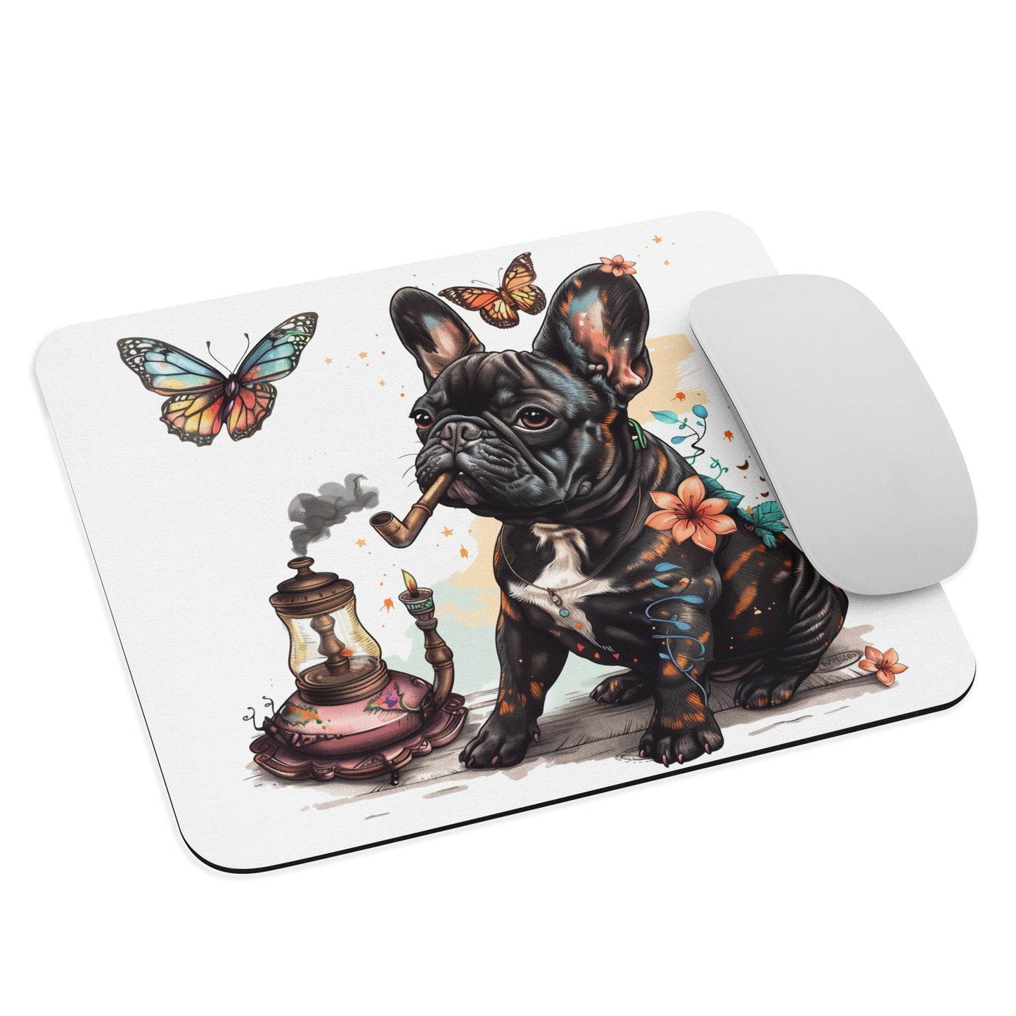 Frenchie Caterpillar - Alice in Wonderland - Mouse pad - Frenchie Emporium