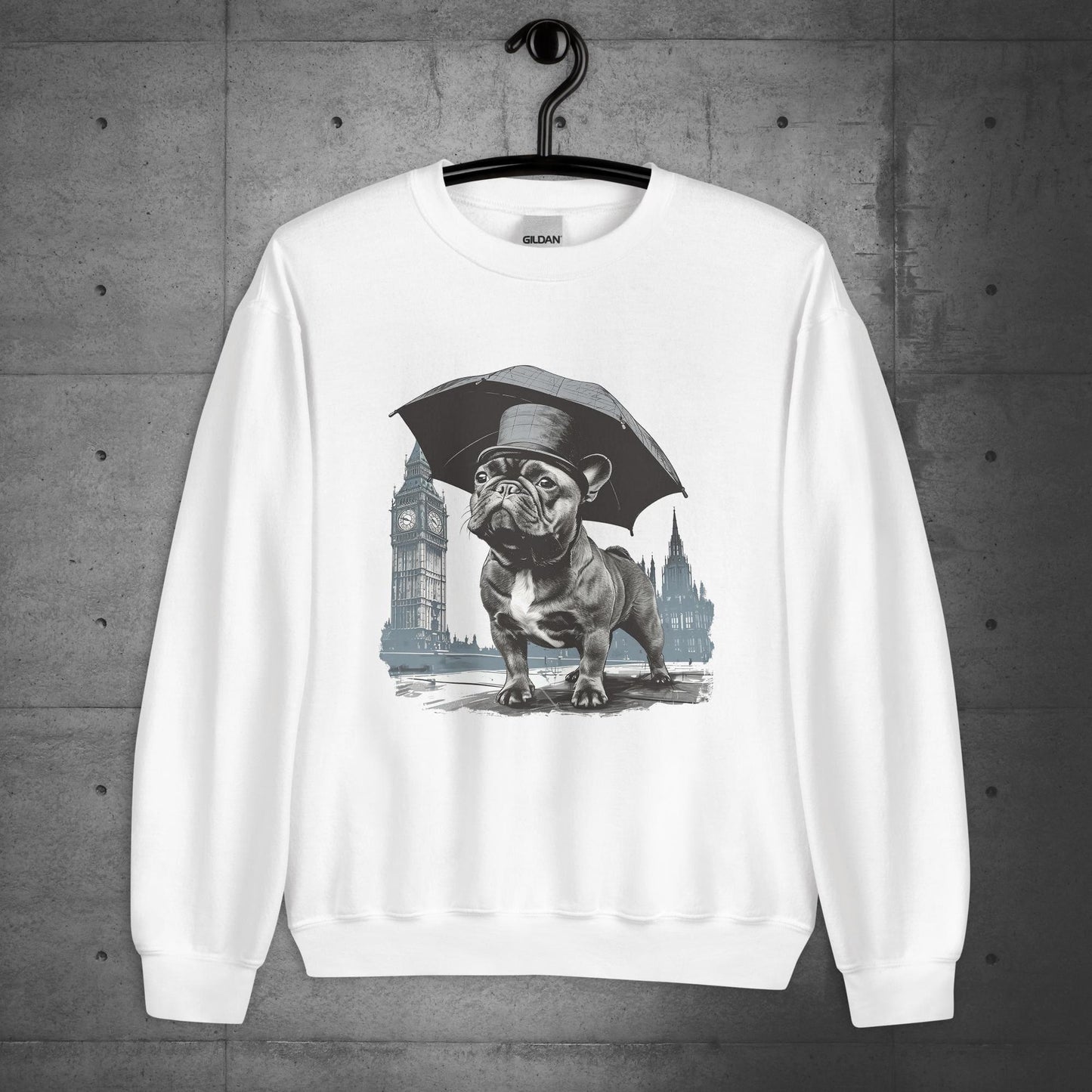 Paw-sitivly British Frenchie - Unisex Sweater/Sweatshirt - Frenchie Emporium