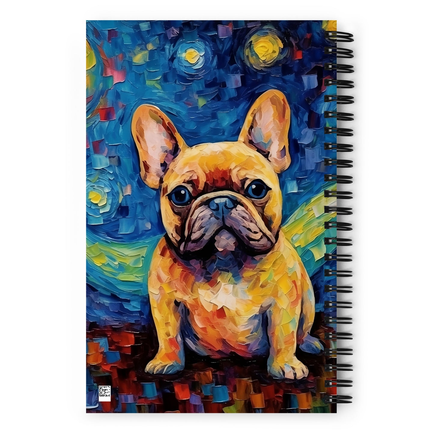 Frenchie Star Night - Art Inspired Notepad