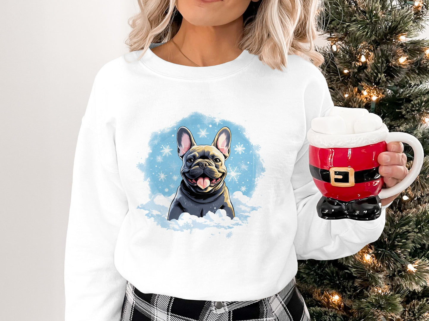 Winter Wonderland Frenchie Unisex Sweatshirt