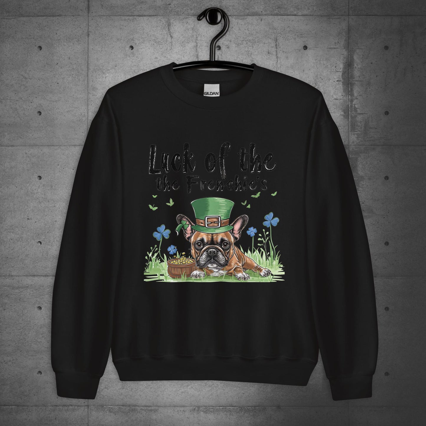 St Patrick's Day Frenchie Unisex Sweatshirt