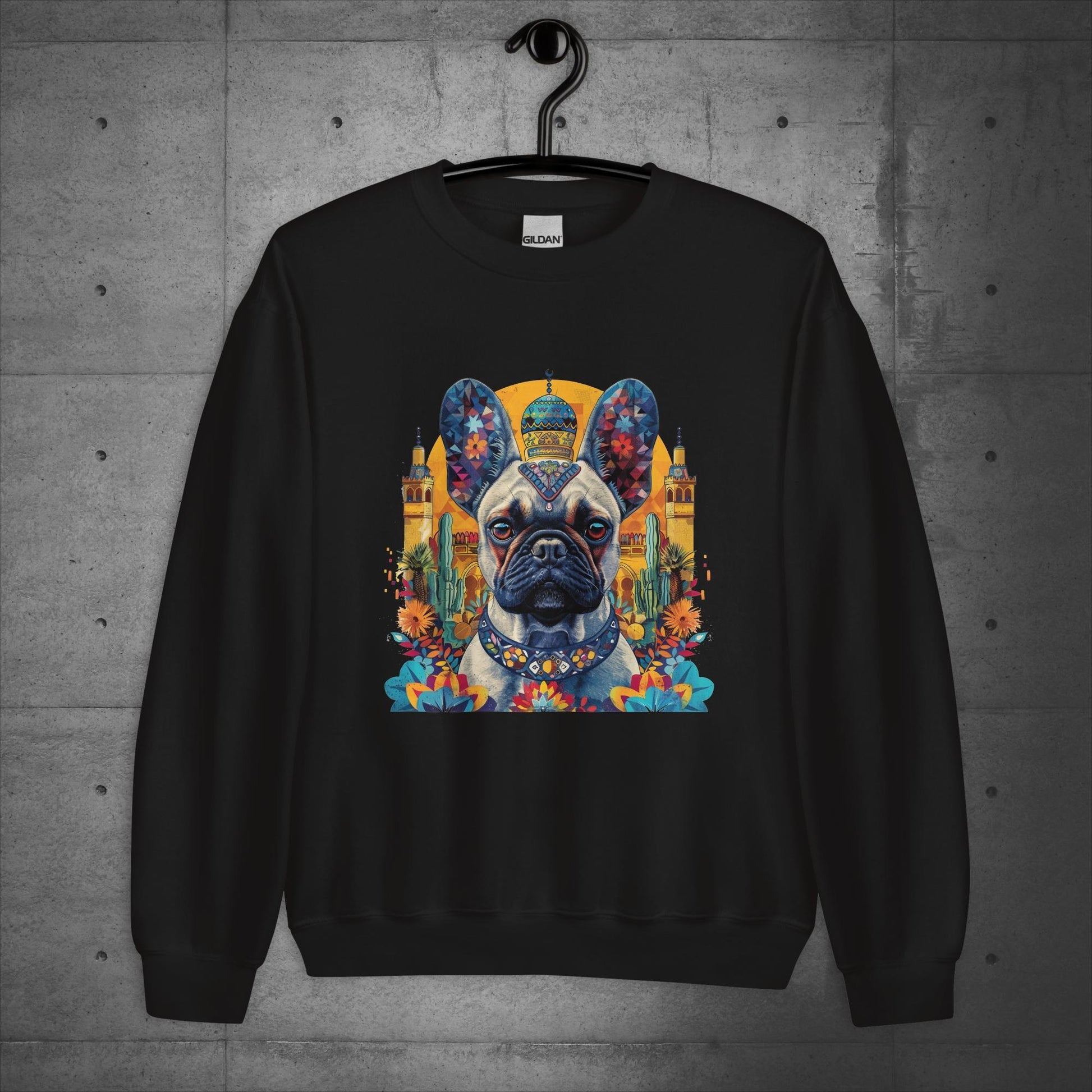 Exotic Marrakesh Medina Frenchie Unisex Sweater - Frenchie Emporium