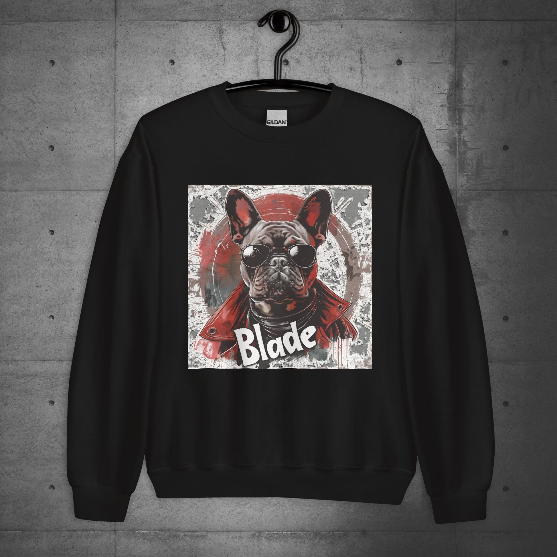 Frenchie Blade - Unisex Sweater/Sweatshirt - Frenchie Emporium