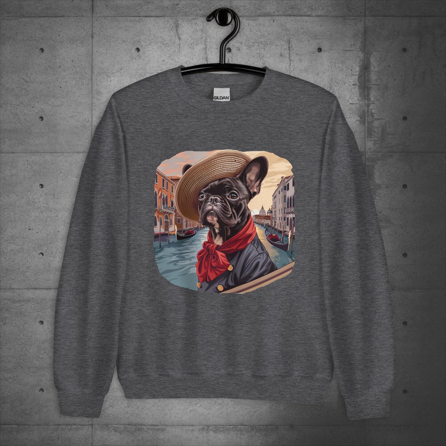 Venice Frenchie Gondolier - Unisex Sweater/Sweatshirt - Frenchie Emporium