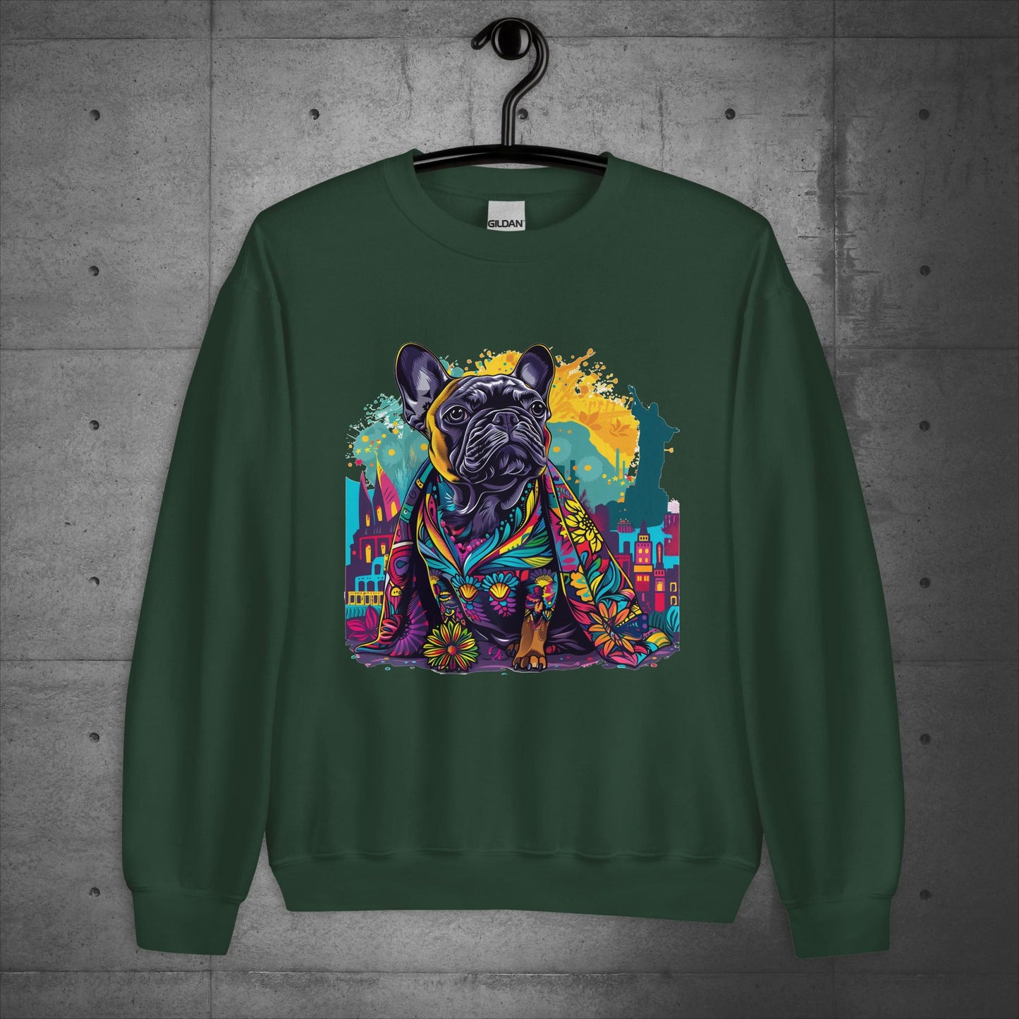 Brazilian Carnival Frenchie - Unisex Sweater/Sweatshirt