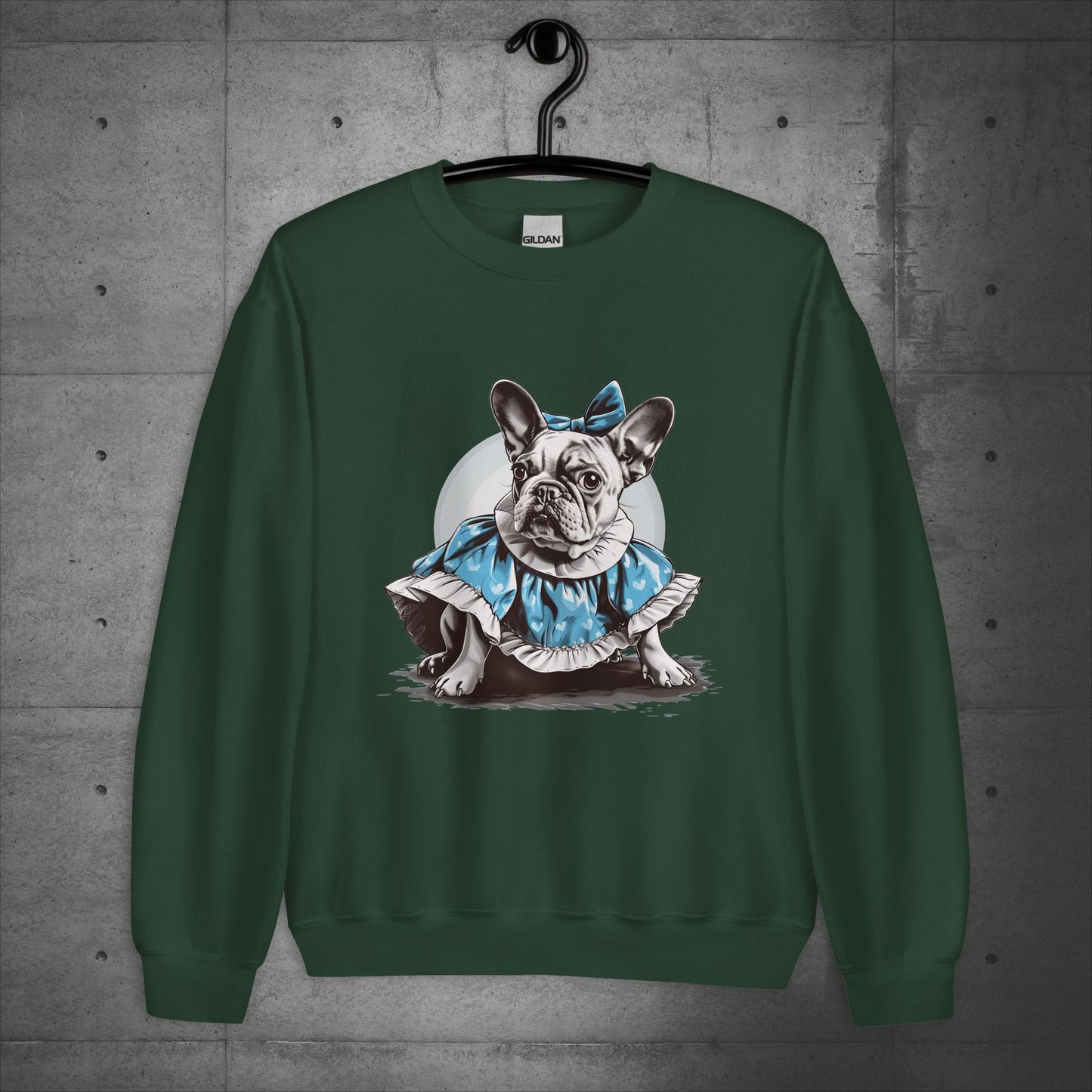 Alice in Wonderland Frenchie - Unisex Sweatshirt